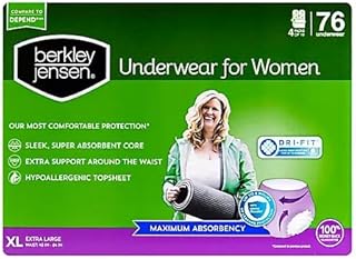 Berkley Jensen Incontinence Underwear for Women - XL, 76 ct.