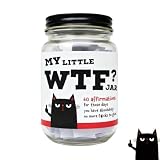 Funny Affirmation Jar:60 Badass Self-Care Quotes,Daily Motivational and Inspirational Affirmations for Adults,Sarcastic Daily Affirmation Cards in a Jar, Cold Humor Desk Decoration,Inspirational Gift