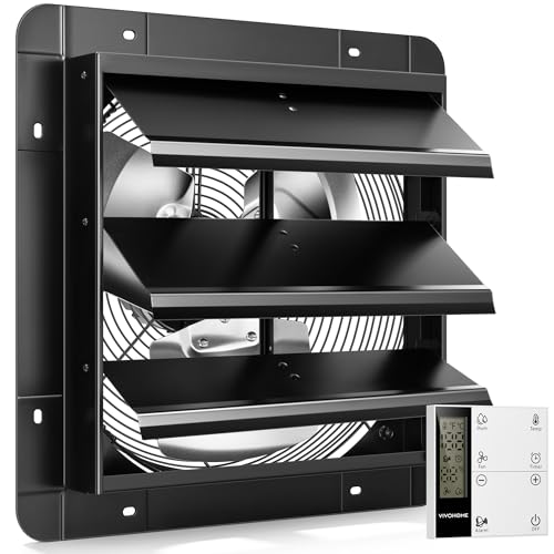 VIVOHOME 14" Shutter Exhaust Fan with EC Motor – 1700 CFM wi...