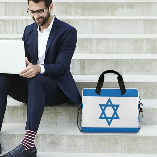 Maletín portátil para laptop 15.6 pulgadas con bandera de Israel miniatura 3