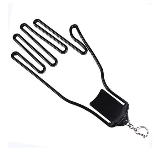 Golfoy Basics Plastic Golf Glove keeper, Golf Hanging Glove Holder Support Frame, Glove Accessory (Black)