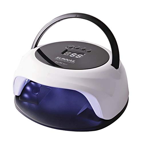 Charites Portable UV LED Nail Lamp 75W/54W Switchable Power 36Pcs Lamp Beads Nail Polish Curing Lamps Nail Dryers for Gel Polish Fingernail & Toenail Polishes with Sensor 4 Timer setting (White)