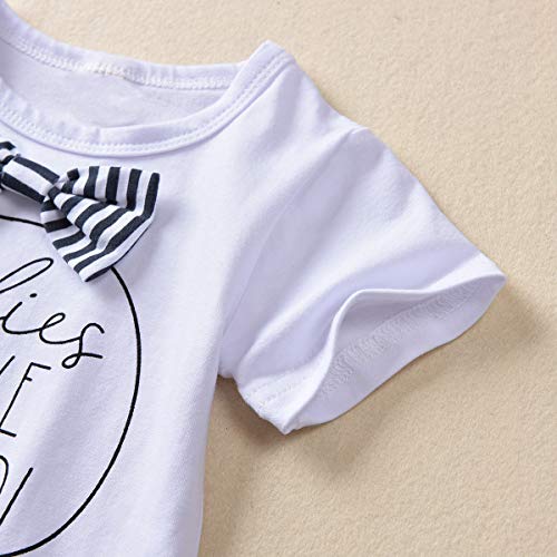 Borlai Baby Jongen Gentlemen Romper Korte Mouw Zomer Bodysuit Fasihon Peuter Bow Tie Katoen Jumpsuit voor 0-24 Maanden… - Image 7