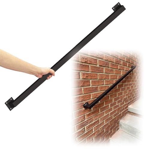 Rail de sécurité d'escalier en fer forgé doré 120 cm pour intérieur et extérieur