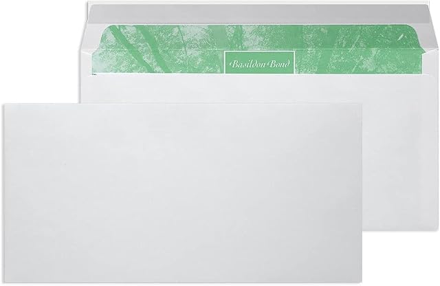 Basildon Bond Envelopes DL White wrapped Pk100