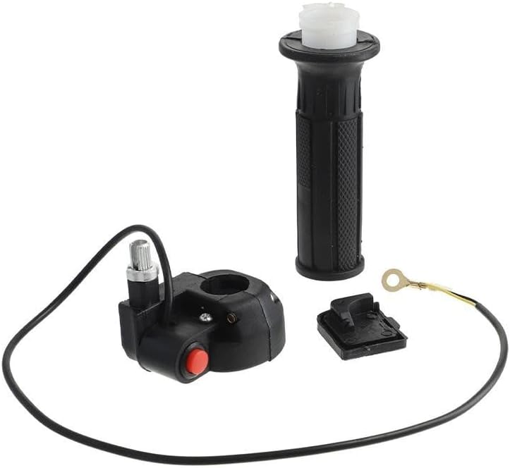 7/8 in Throttle Grip and Stop/Kill Switch for 47cc & 49cc Mini Motorcycles, For ATV, Quad Bikes – Rubber Construction, 41 x 68 x 28 mm, Compatible with