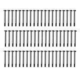 60pcs Fan Mounting Screw Radiator Water-Cooled Exhaust Fixing Black Long Screw(32x35mm)