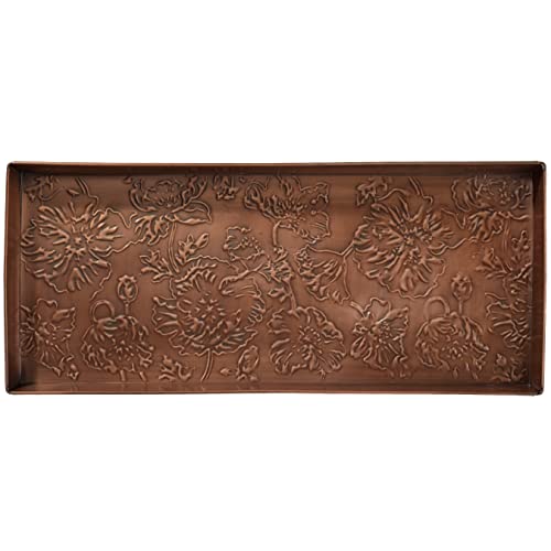 HF by LT Antlers Pattern Metal Boot-Tray 30 x 13 inches Antique Zinc Finish product thumbnail 18