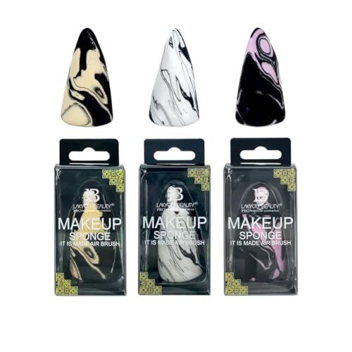 Image of 1 Pcs Makeup Sponge With Latex Free Foam & Dual-Pointed Ends For Blending, Vegan & Cruelty-Free | for Foundation, Concealer, and Blending | Soft, Reusable Sponge Applicator Multicolored