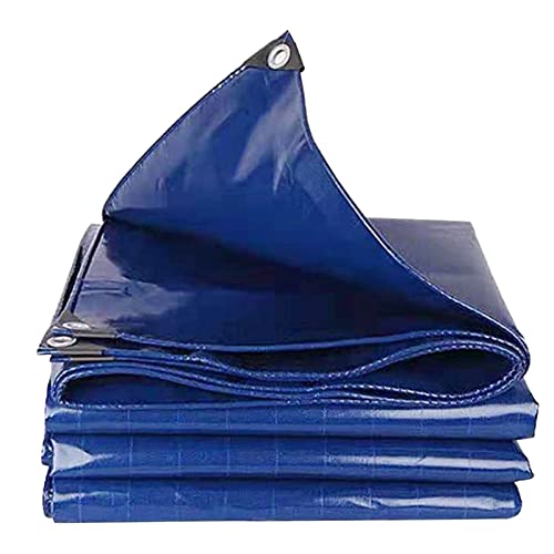 Lona impermeable azul para proteger muebles de jardín y caravanas 2