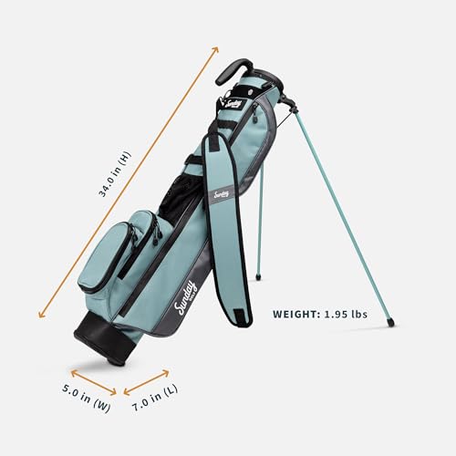 Image of Sunday Golf Loma Bag - Lightweight Golf Bag with Strap and Stand - Easy to Carry Pitch n Putt Golf Bag - Stand Bag for The Driving Range, Par 3 and Executive Courses, 31 Inches