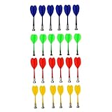  Darts magnétiques 24pcs, fléchettes en plastique Remplacement pour les fléchettes de fléchette aimant fléchettes de sécurité magnétiques Sédirtins de sécurité en plastique remplacer le jeu de gisemen