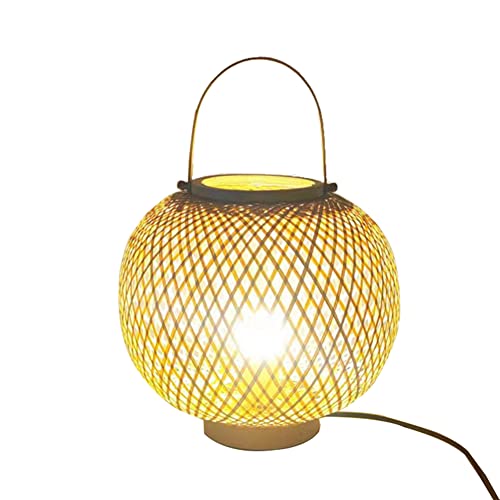Lampe de chevet rotin contre la lumière agressive de la chambre