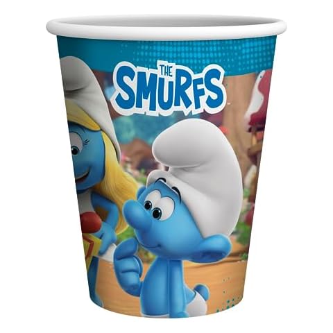 Gobelets en carton Schtroumpfs Party Factory Cover