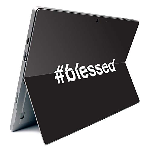 Image of MightySkins Carbon Fiber Skin for Microsoft Surface Pro 7 - Blessed | Textured Carbon Fiber Finish | Easy to Apply, Remove, and Change Styles | Made in The USA