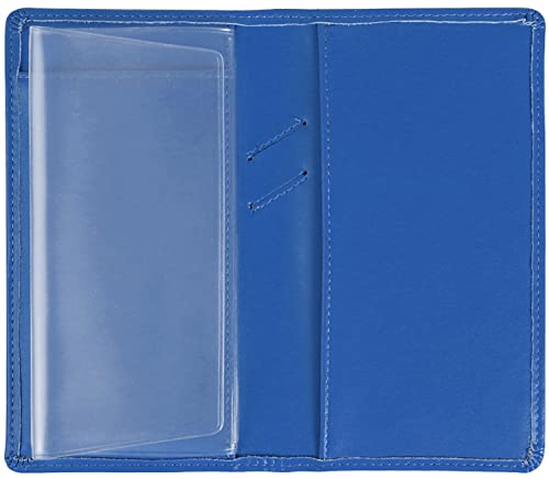 Sanlykate Leather Checkbook Cover for Men and Women, Check Book Case Card Holder with Free Divider, Standard Register Duplicate Checks with pen inserts