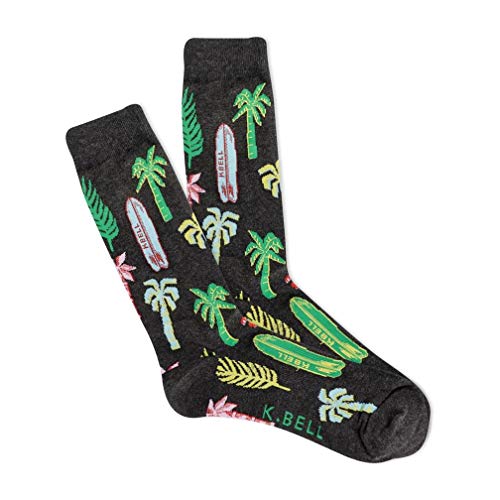 Image of K. Bell Socks womens Retro Varsity Lettuce Crew