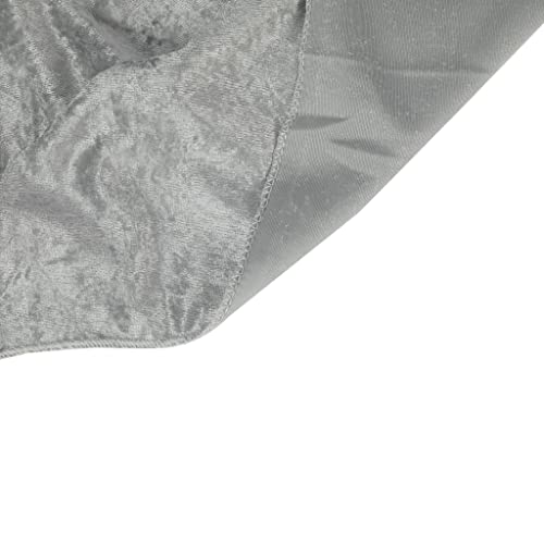 Servilletas cuadradas de terciopelo plateado 20x20 pulg pack 10 miniatura 4