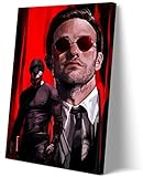 Daredevil Poster Canvas Printing Art, Suitable for Bedroom, Living Room, Bathroom Wall Decoration LCVME (16x24,UnFramed)
