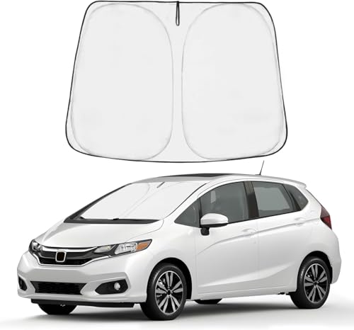 Image of Proadsy 2026 Upgrade Front Windshield Sun Shade Foldable Sunshade Protector Custom Honda Fit 2015-2020 Fit Accessories