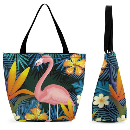 Sac à main pour femme imprimé feuilles exotiques élégant et durable