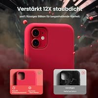 TOCOL für iPhone 11 Hülle Silikon, Stoßfest Anti-Rutsch Anti-Fingerabdruck Kratzfest Handyhülle für iPhone 11 Case, Rot – Ansicht 4