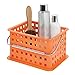 InterDesign Storage Organizer Basket, for Bathroom, Health and Beauty Products - Small, Orange