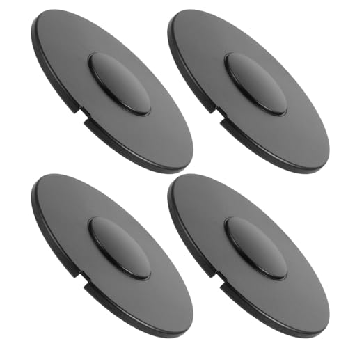 Cache-moyeu de remplacement facile pour jante 5,9 pouces en polypropylène noir x4