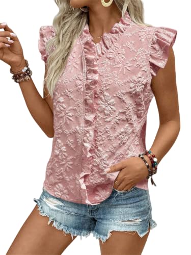 Vêtements de printemps tendance hauts d'été habillés col en V