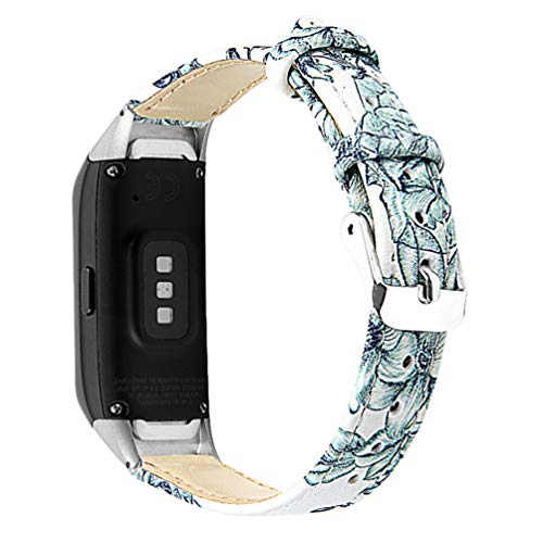 NICERIO Pulseira de relógio compatível com Samsung Galaxy Fit SM-R370 – Pulseira de couro para relóg