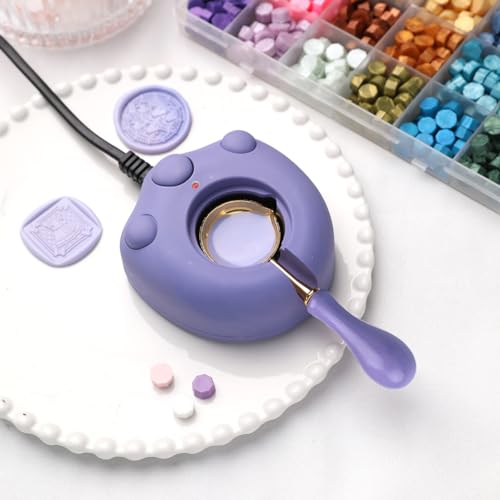 Image of 600pcs Purple Wax Seal Beads,6 Assorted Color Sealing Wax Beads Ideal for Wax Seal Stamp Wedding Letter Envelope Decor Wine Bottle Wax Sealing (Purple Series)