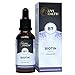 Nuvi Health® Biotin Flüssig - 10 mg - 50 ml = 1240 Tropfen - D-Biotin (Vitamin B7) für Haut & Haare - Höchste Bioverfügbarkeit - Laborgeprüft - Vegan - Vanille Geschmack - Hochdosiert