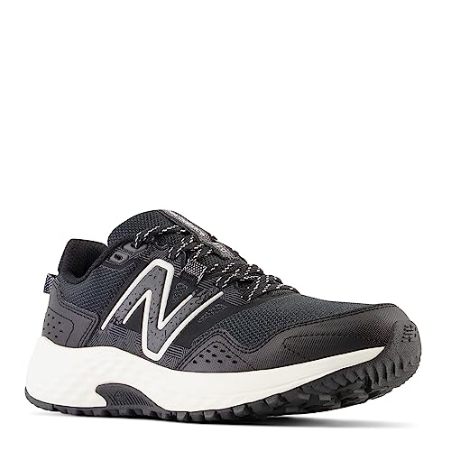 New Balance Women's 410 V8 Trail Running Shoe, Blacktop/SEA Salt/Black, 9 Wide