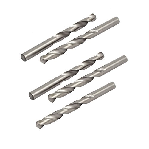 Aexit 11.8mm Dia Tool holder HSS Double Flutes Straight drill hole Twist Drill Bits Silver Tone 5pcs Model:22as12qo599