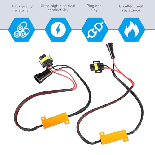 2 pcs decodificador LED Canbus para auto H11 miniatura 4