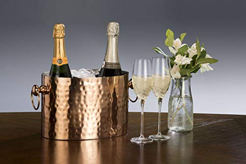 Chic Chill Handcrafted Artisan 2 bottle Champagne and Wine Chiller (Copper)