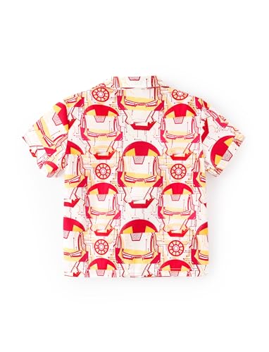 Image of Disney Marvel Spiderman Cars Stitch Star Wars Mickey Boys Hawaii Shirt Button Up Dress Shirts Short Tropical Shirt Kids 2-13Y