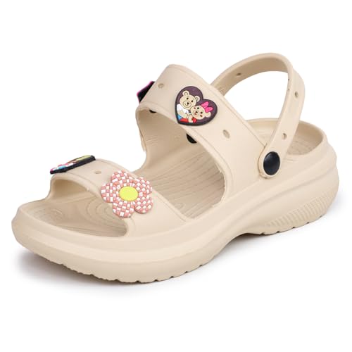 Image of TRASE Double Strap Clogs Sandals for Women | Daily Use Slippers with Adjustable Back Strap | Comfortable Lightweight Waterproof Anti Skid Casual Flip Flops
