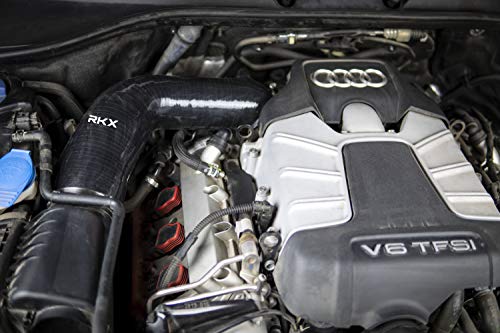 Rkx Silicone Air Intake Inlet Hose Compatible With Audi Q7 3.0T 11-15 Cold Filter #TOP1