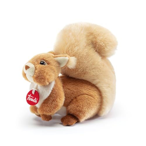 Trudi Scoiattolo Ginger Scoiattolo peluche Park Collection. Peluche Regalo di Natale. Animali del bosco | 12x19x23cm taglia S | Collezione Parco dello Stelvio | modello 24224