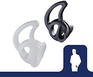 Comfort Ear Tip, Black, Push to Talk No