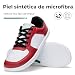 Imagen de SAGUARO Barefoot Mujer Zapatillas Hombre Ligeras y Cómodas Deportivas Casual Calzado Minimalistas Antideslizante Zapatos Descalzos para Diario Urbano Caminar Rojo Talla 45 EU