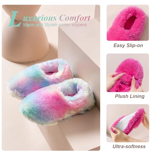 Onmygogo Fuzzy Winter Indoor Slippers for Women4