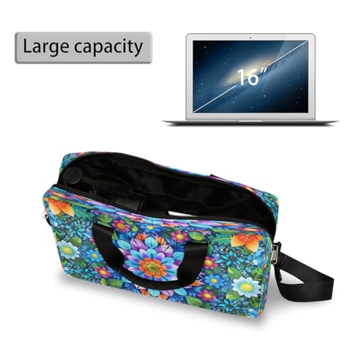 Bolso Mandala Flores de 16 Pulgadas para Laptop Impermeable miniatura 5