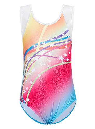 Collant de ginástica para meninas Unicomidia com diamante, balé, dança, uma peça, collant atlético p