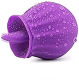 Women Rose Vibrabrators Tongue Vibrant Rose Flowers Adult Toy for Women Couples-Red, Powerful Tongue Suck & Lick 10 Modes Nipple Sucker G Sucking Toyssunglasses for Women
