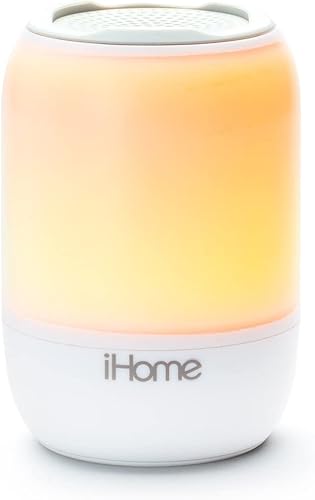 iHome Luz nocturna con máquina de sonido para bebé, máquina portátil de ruido blanco con sonidos de sueño y canciones de cuna para que los niños