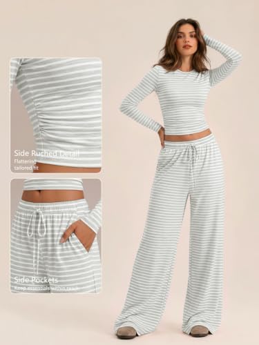 Image of Trendy Queen Women's 2 Piece 2026 Fall Fashion Lounge Set with Pockets