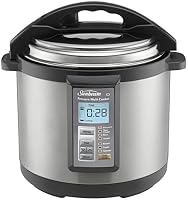 Sunbeam Aviva 6L Multi Cooker | Pressure Cooker & Slow Cooker | 7 Pre-Sets | Timer & Delay | Stainless Steel/Gray