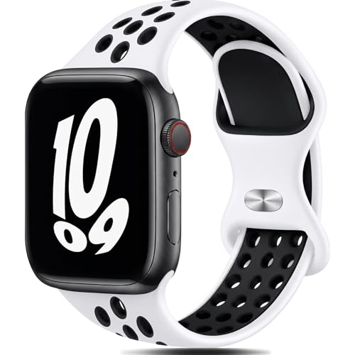 #Commissioniguadagnate<br>Cinturino Sportivo in Silicone Compatibile con Apple Watch 49mm 46mm 45mm 44mm 42mm per Uomo e Donna Traspirante Cinturini e Leggero per Ultra 3 2 1 SE Series 11 10 9 8 7 6 5 4 3